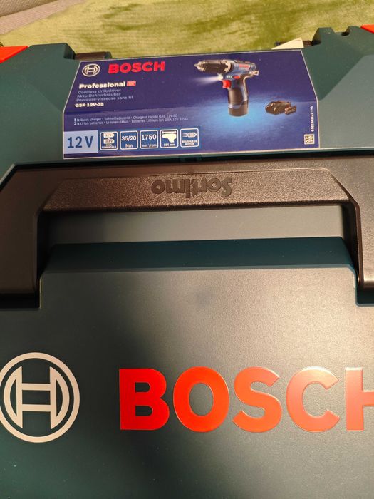 Bosch Pro wiertarko-wkrętarka GSR 12V-35 ( akumulator 3.0Ah, L-BOXX)