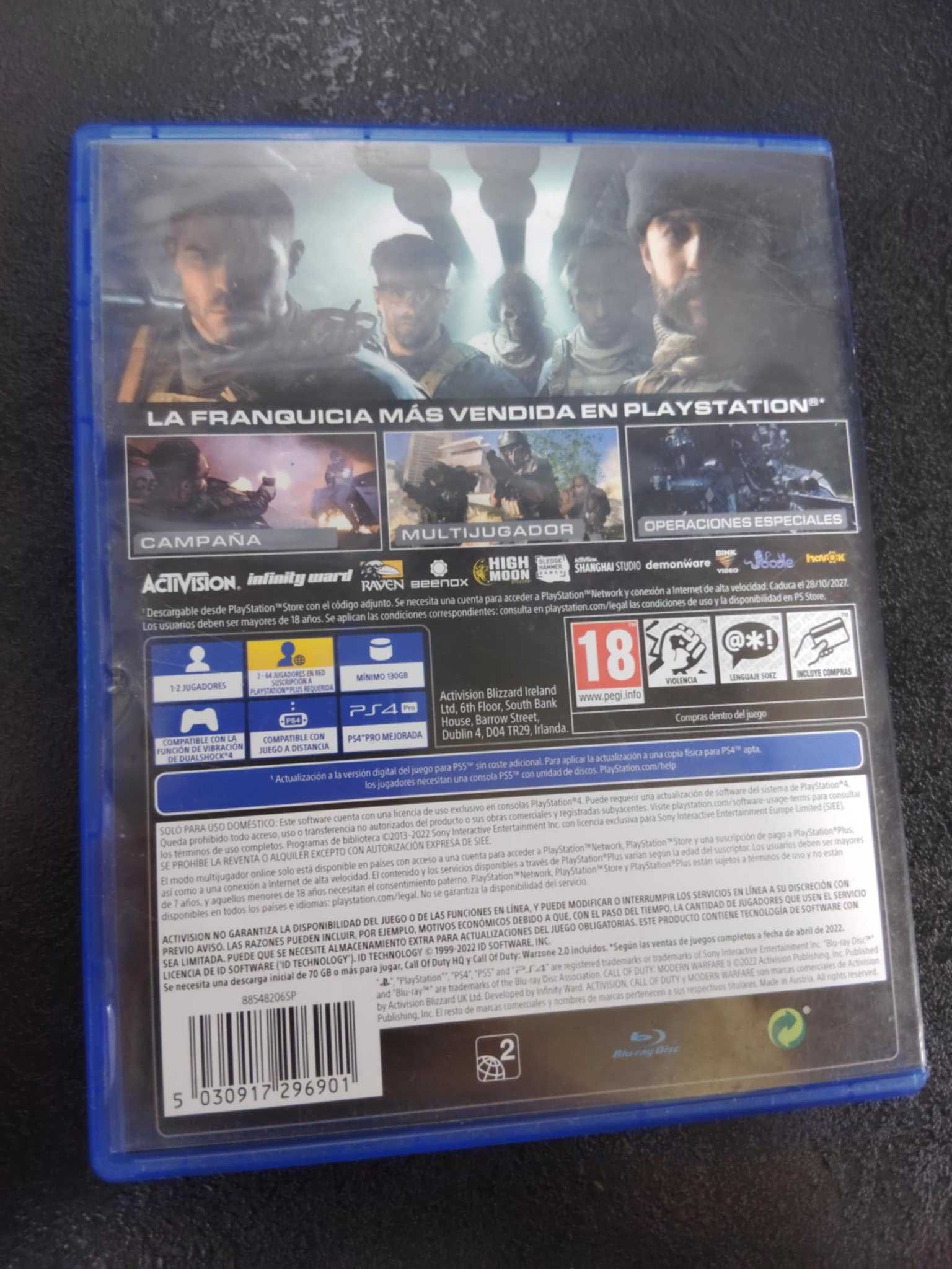 Call Of Duty Modern Warfare 2 PS4 Mówią po Polsku cod mw 2 / dubbing