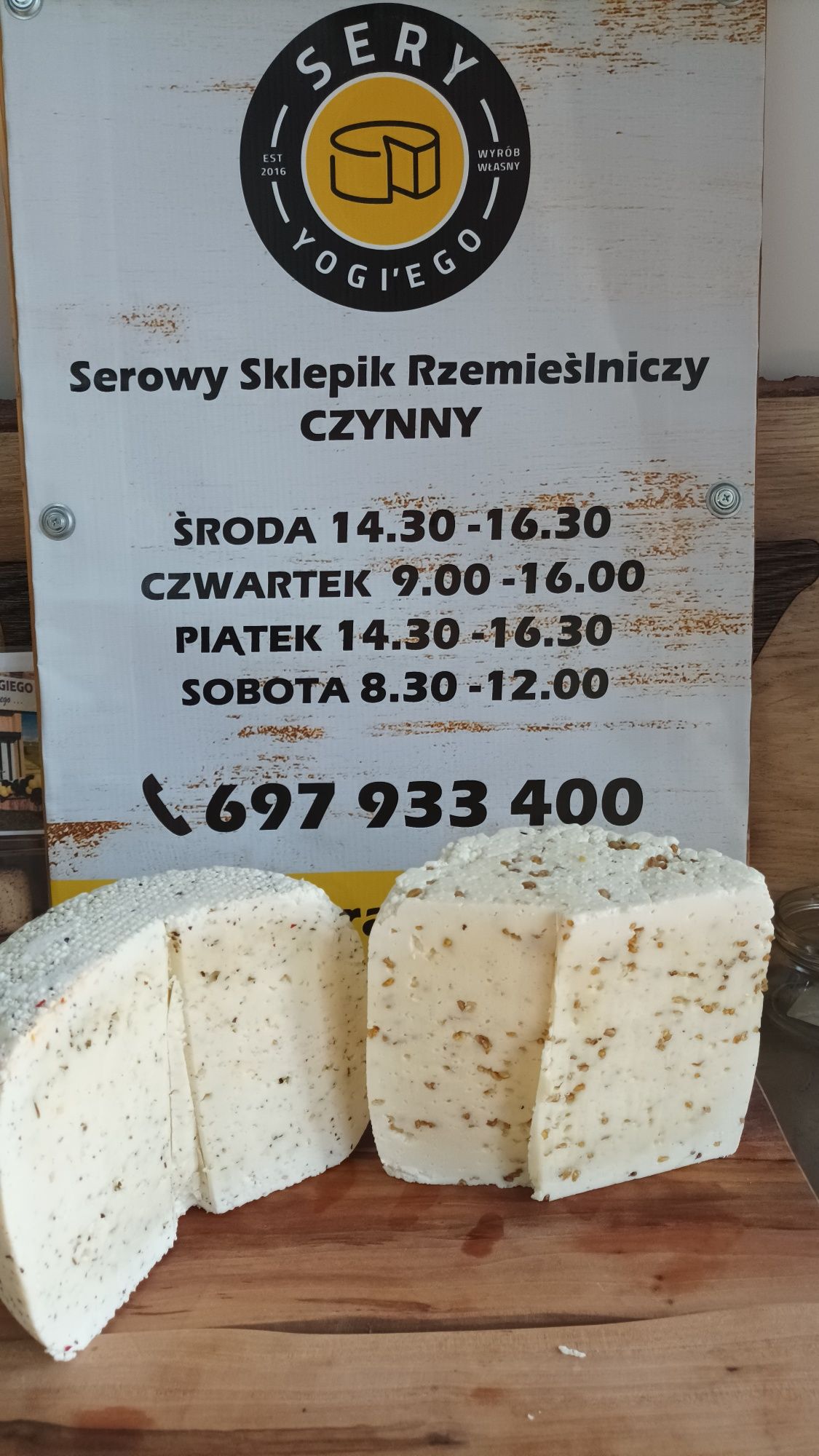 SERY podpuszczkowe z mleka krowiego Wyrób Własny