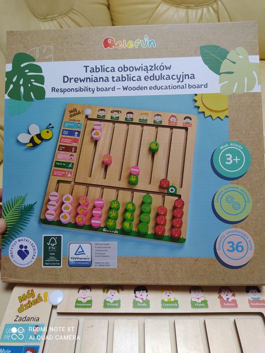 Tablica obowiązków-edukacyjna