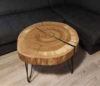 Duży Stół Stolik Kawowy Blat z Plastra