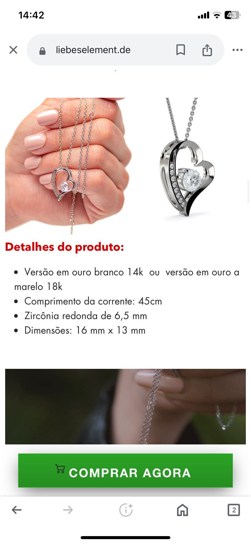Caixa de jóias rosa preservada vidro Liebelesement