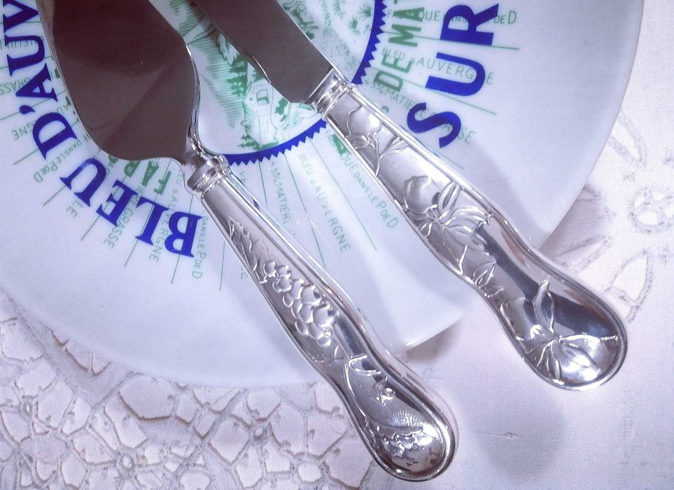 Conjunto Vintage Tiffany & Co. para Servir Queijo – Caixa Original