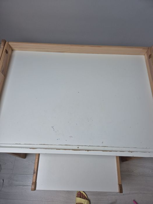 Biurko dziecięce regulowane z ławką Ikea Flisat