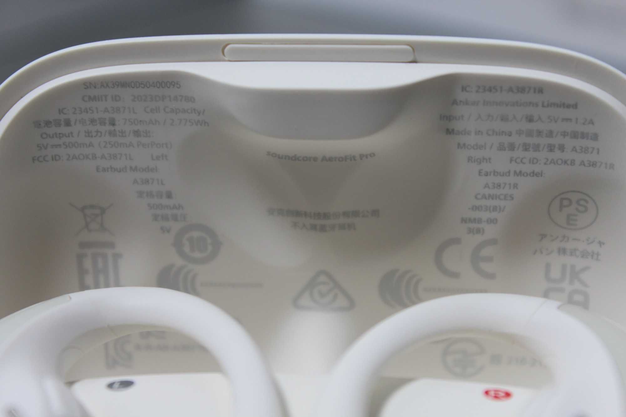 Навушники TWS Anker Soundcore AeroFit Pro White IPХ5