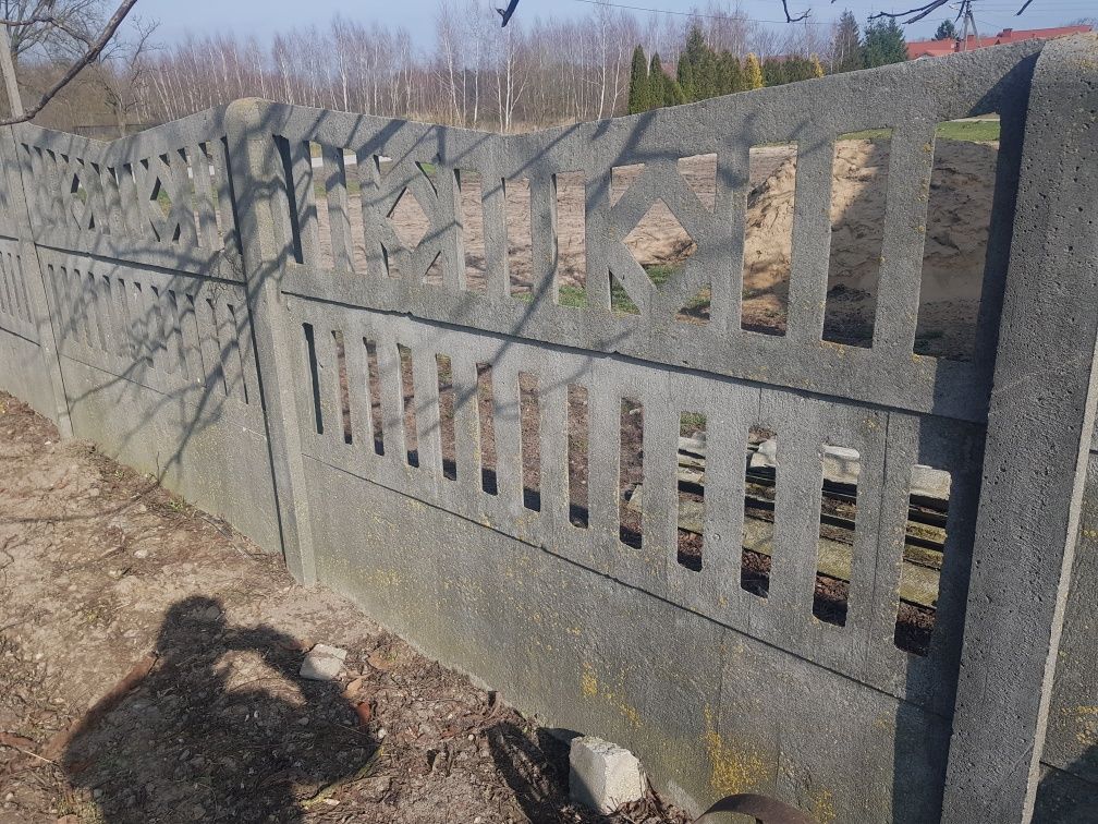 Ogrodzenie betonowe+ brama