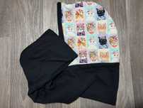 Dwustronny kaptur szalik komin koty cats muss fashion handmade dready