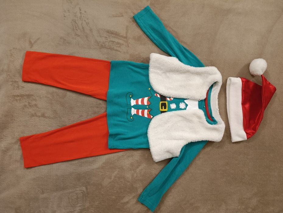 Новогодний костюм гнома, эльфа на 4--6 лет, Великобритания