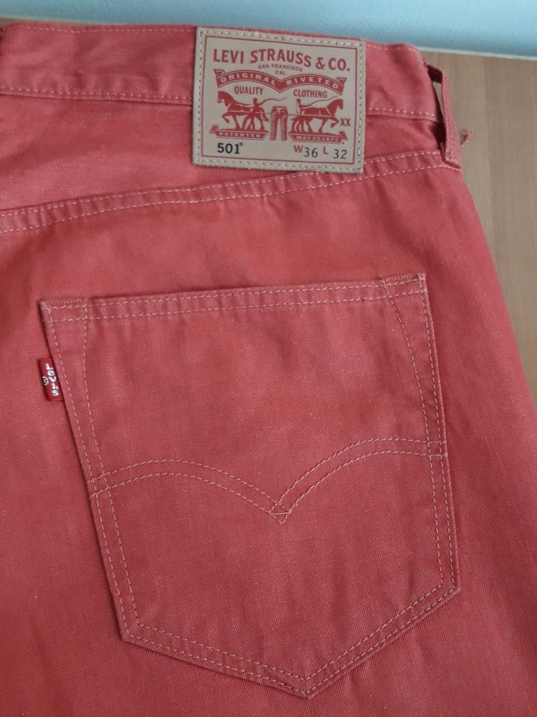 Редкие цветные джинсы LEVIS 501 (оригинал) W36 L32