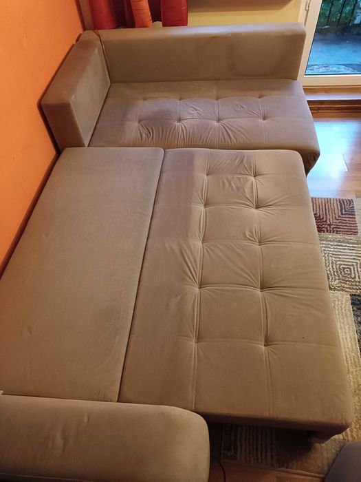 Narożnik z funkcją spania