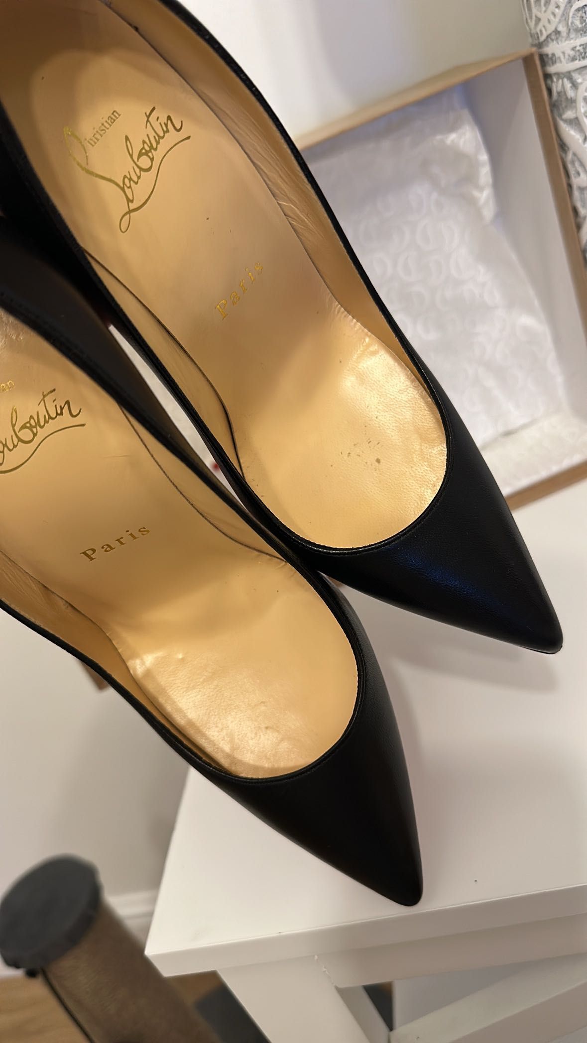 Szpilki Christian Louboutin Kate 10 Czarne Mat