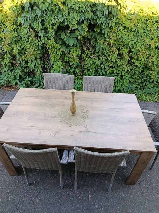 Новий комплект на 6 осіб. Стільці садові ротанг. Меблі