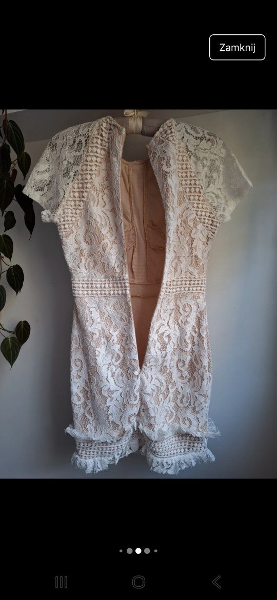 PrettyLittleThing S XS 36 sukienka koronkowa nowa z metką