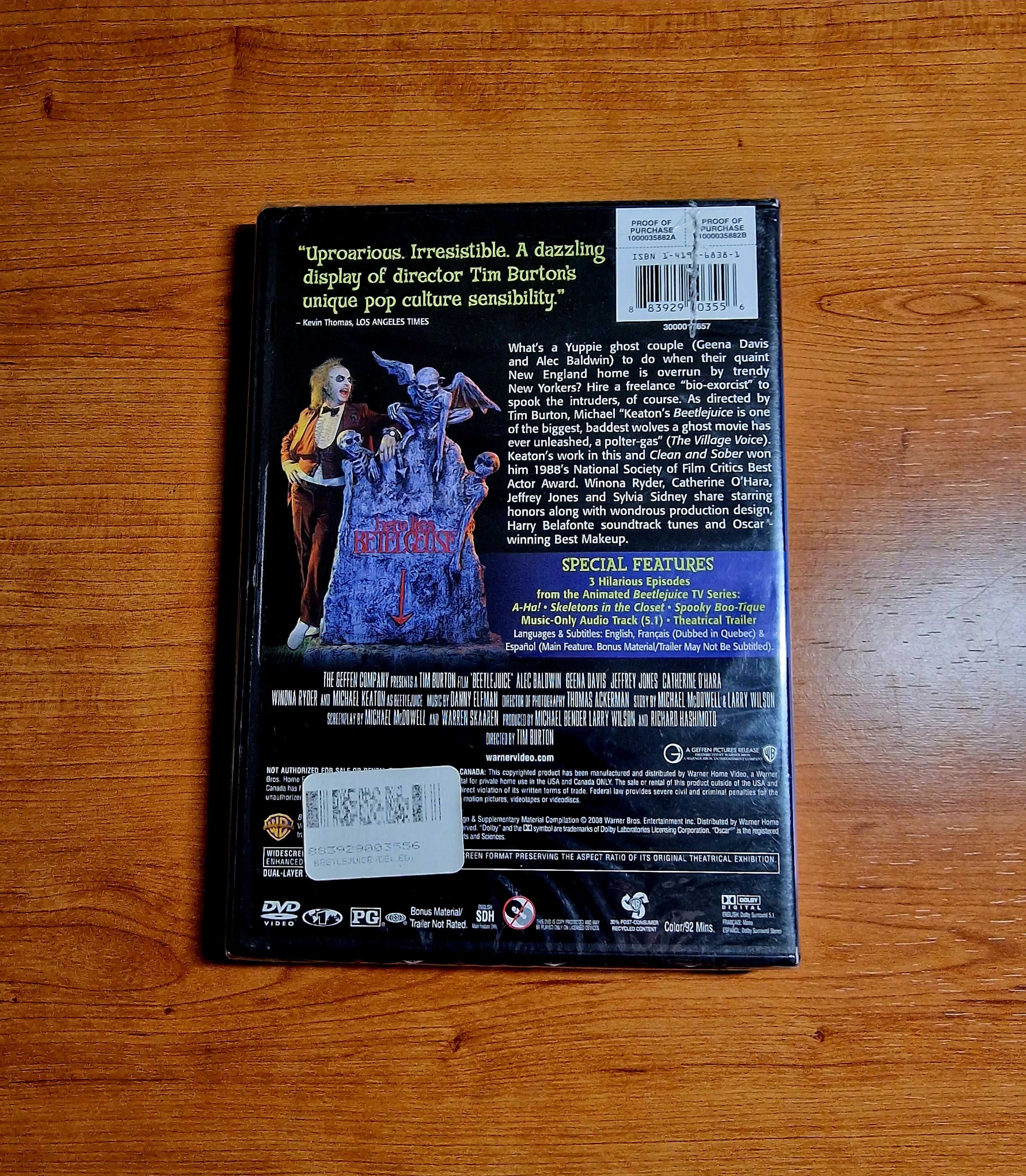 BEETLEJUICE (Tim Burton)  Michael Keaton/Geena Davis NOVO