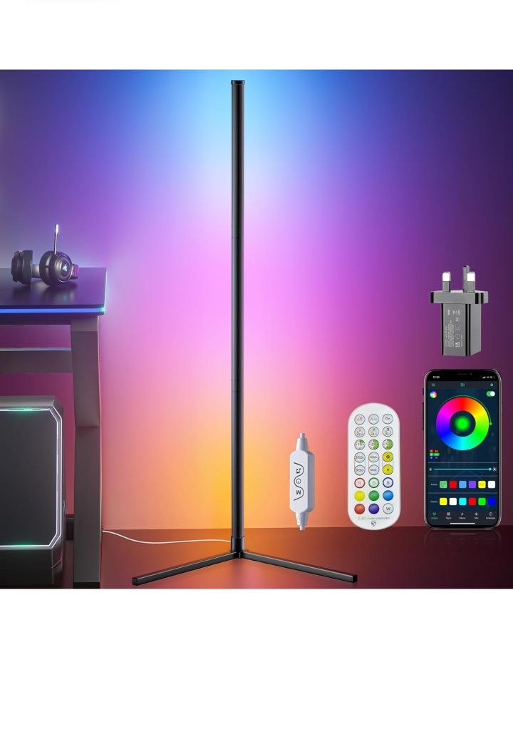 Wielobarwna lampa podłogowa led RGB Bedee