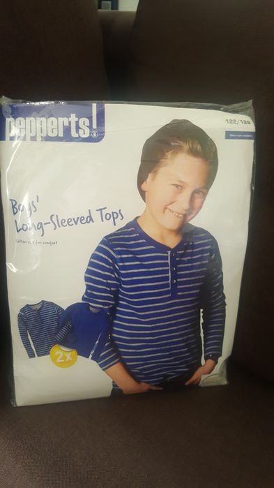 Dwupak Bluzy  bawełniane dla chłopca szt2 nowe roz 122/128