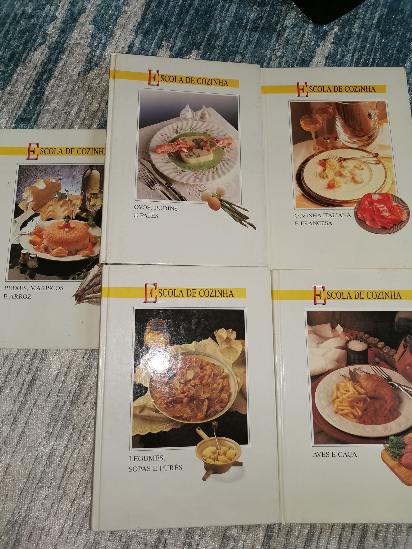 5 Livros escola de cozinha 1992