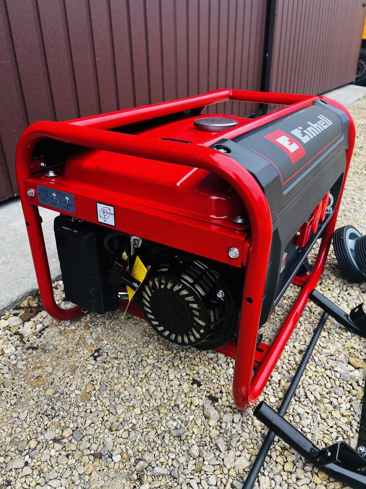 Agregat prodotwórczy Einhell 3100W + AVR + Koła + Uchwyt NIEMIECKI