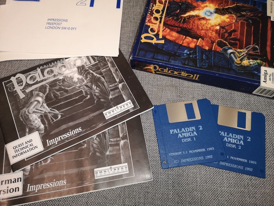 Paladin II AMIGA gra BIG BOX Retro (1993) Biały Kruk