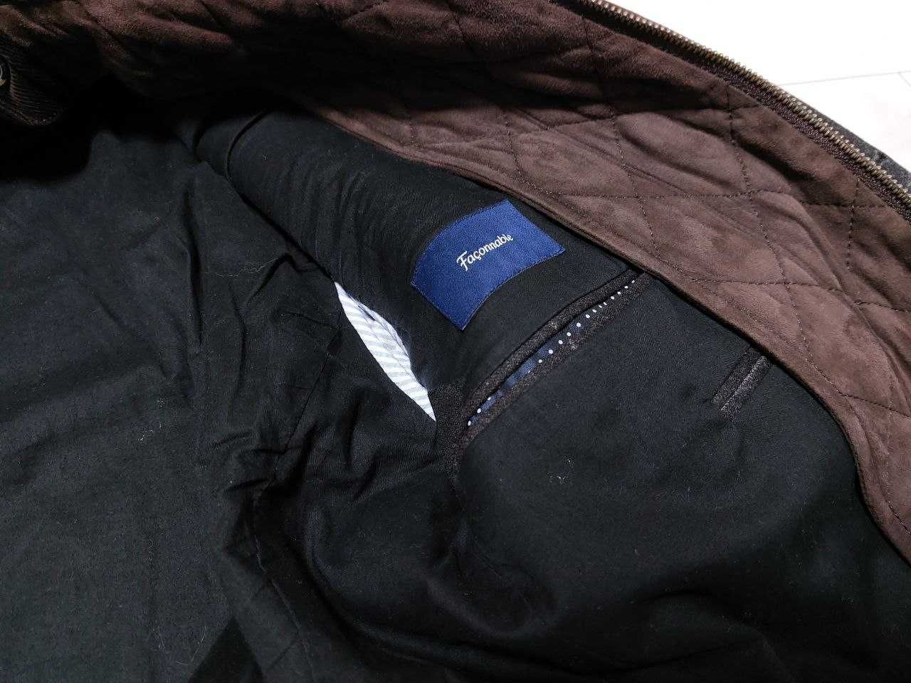Шерстяной пиджак пальто Faconnable Designed in Frace