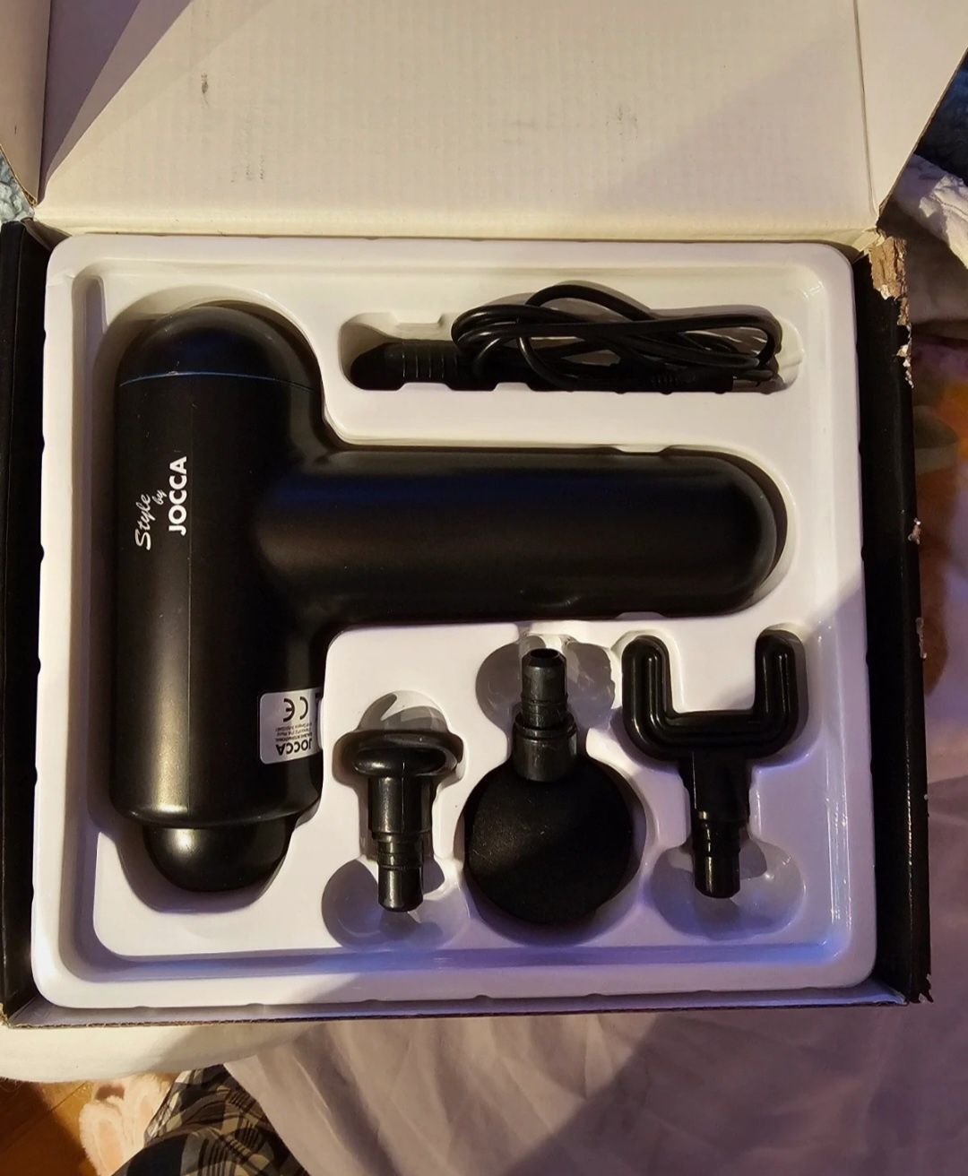 Pistola de massagem Jocca com 4 pontas