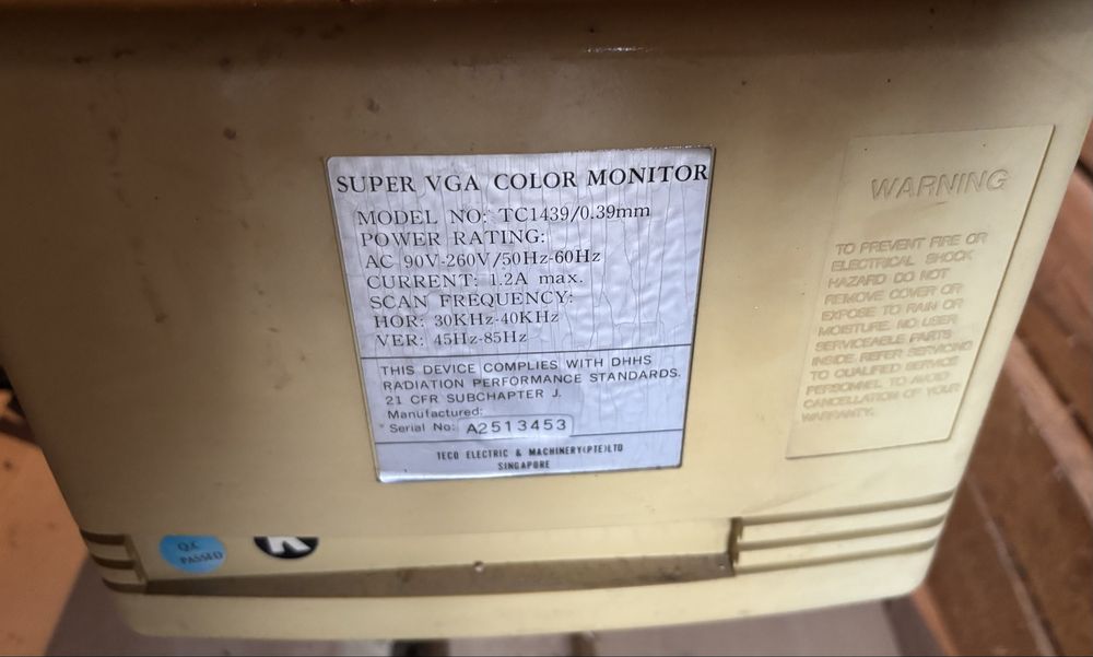 Монітор Super VGA
