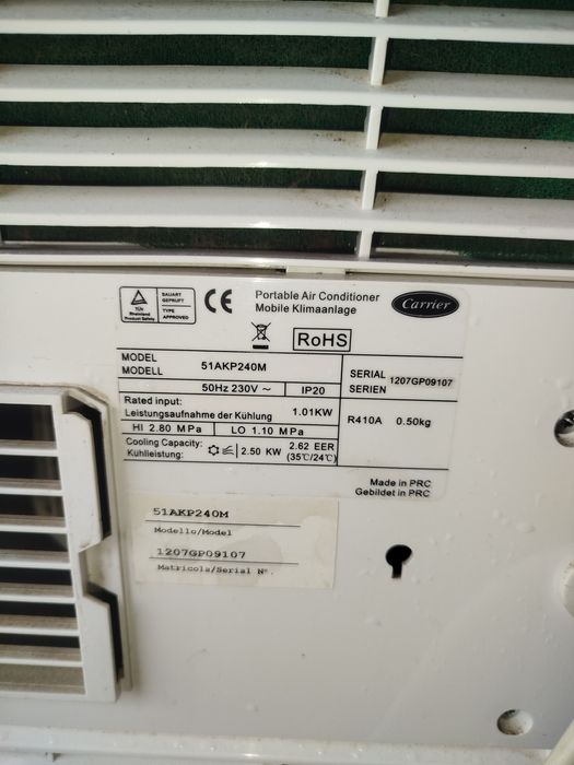 Ar Condicionado Portátil Carrier