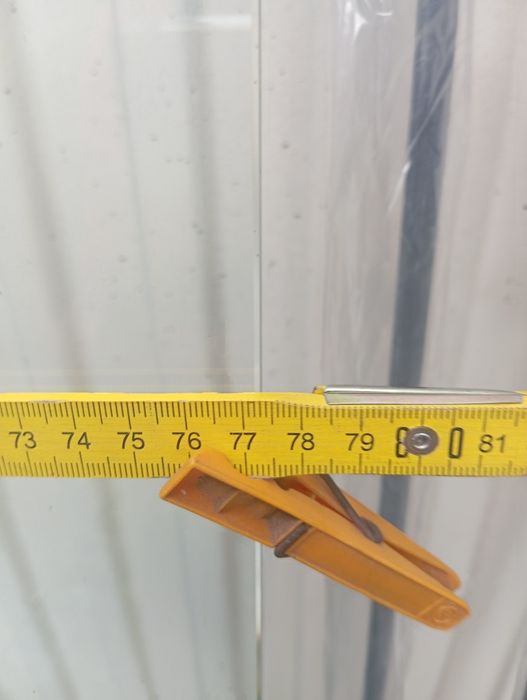 Drzwi szklane prysznicowe lewe 192cmx77cm