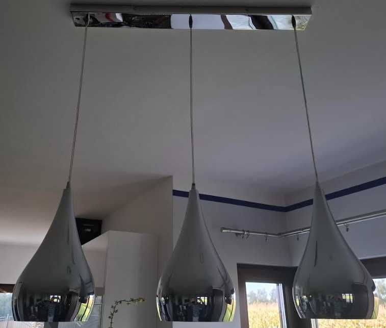 Lampy wiszące srebrne