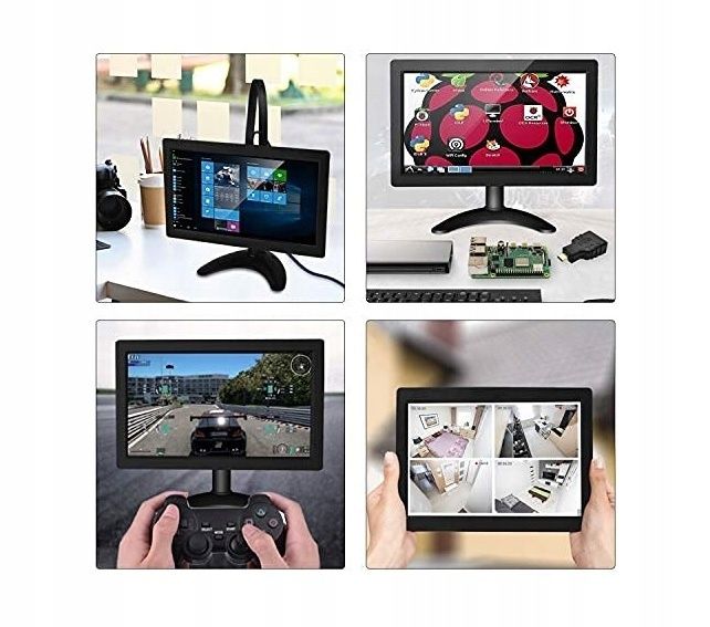 Monitor przemysłowy quimat 10.1 cala hdmi vga av