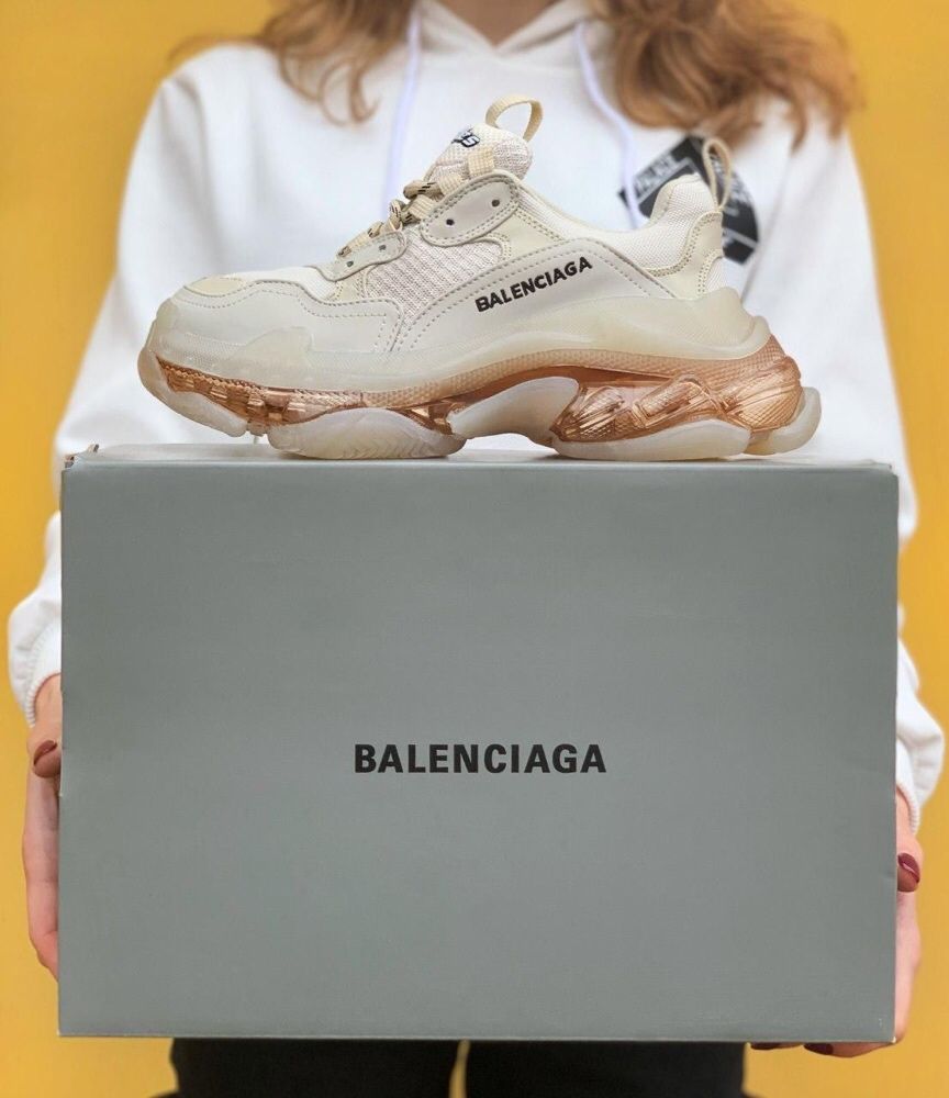 Buty Balenciaga Triple S Gold Sole 36-40 damskie trampki