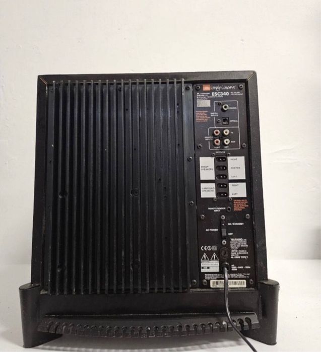 5.1 Subwoofer JBL ECS 340. 450 W , Głośnik niskotonowy