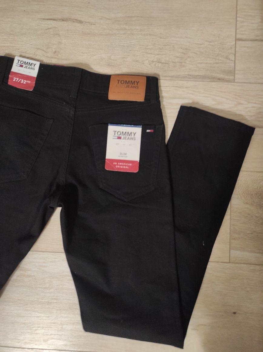 Spodnie męskie Tommy Hilfiger Jeans czarne nowe