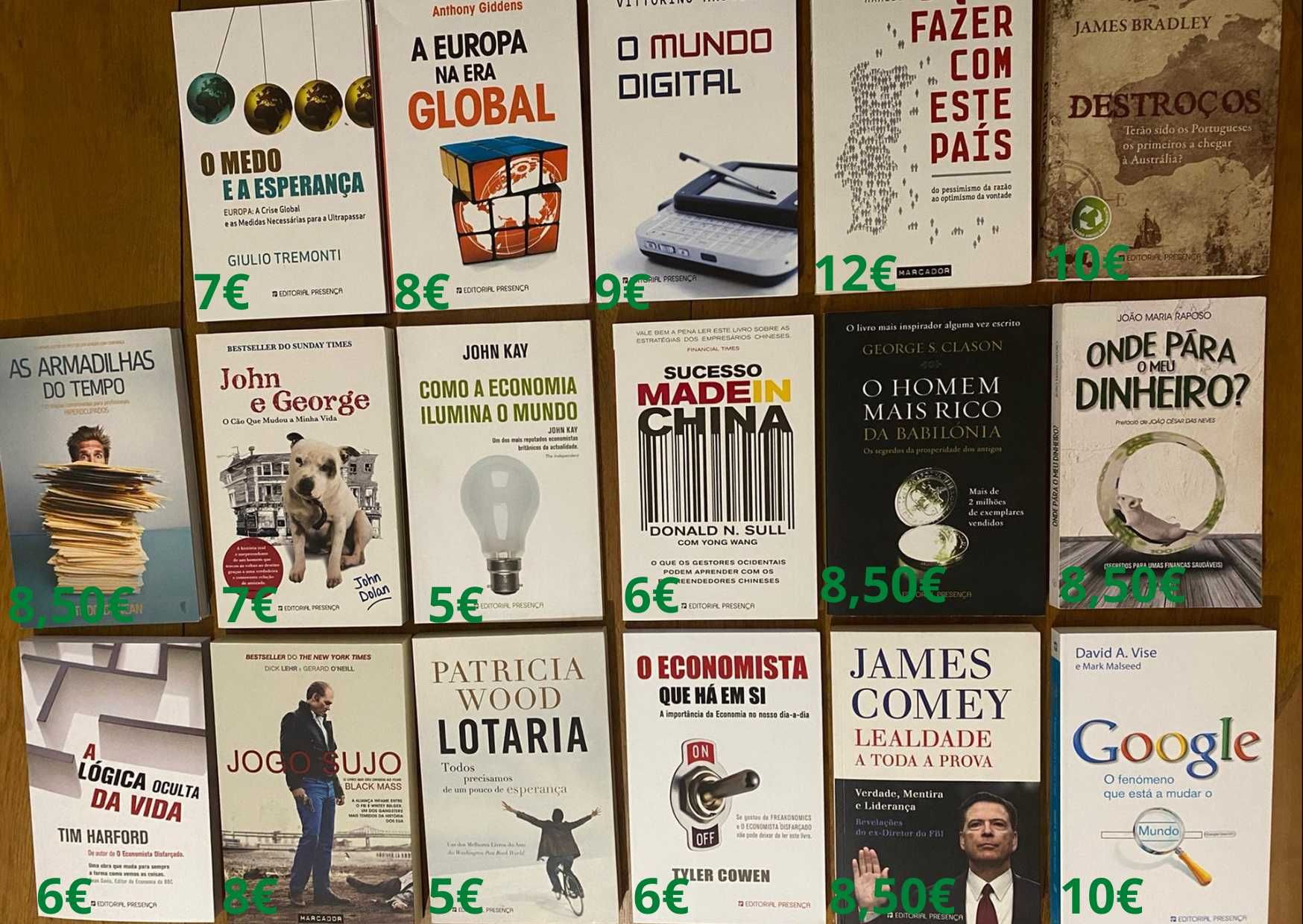 (Oportunidade) Livros de vários temas Portes incluídos