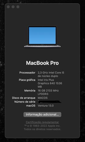 MacBook Pro 2.3 i5 16gb