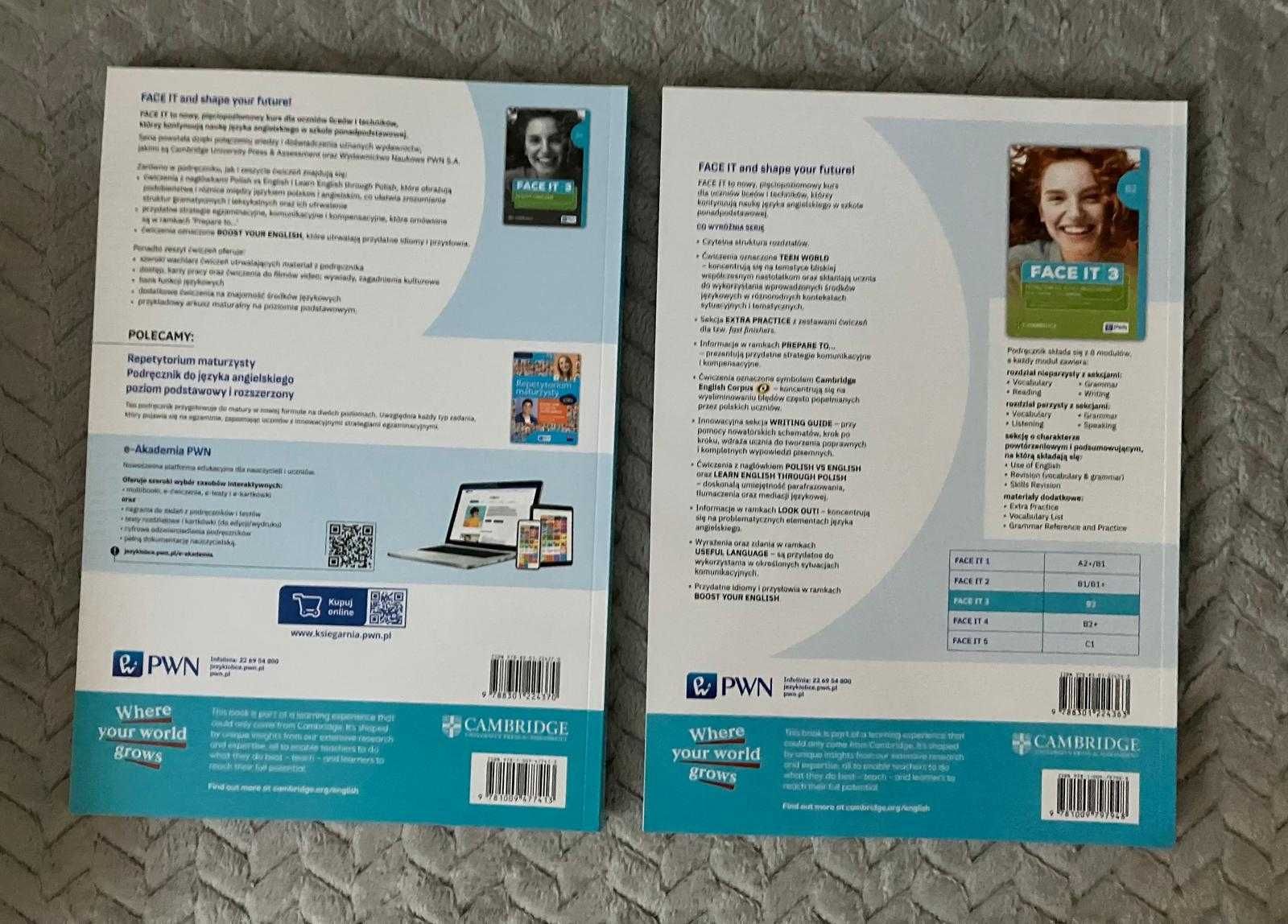 Face It 3 - angielski - podręcznik + ćwiczenia, PWN, LO i technikum