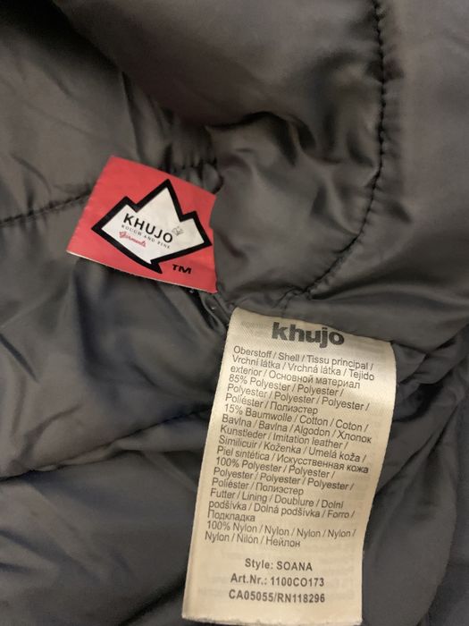 Khujo markowa kurtka / płaszcz Parka damska, grafit  Extra stan r. L i