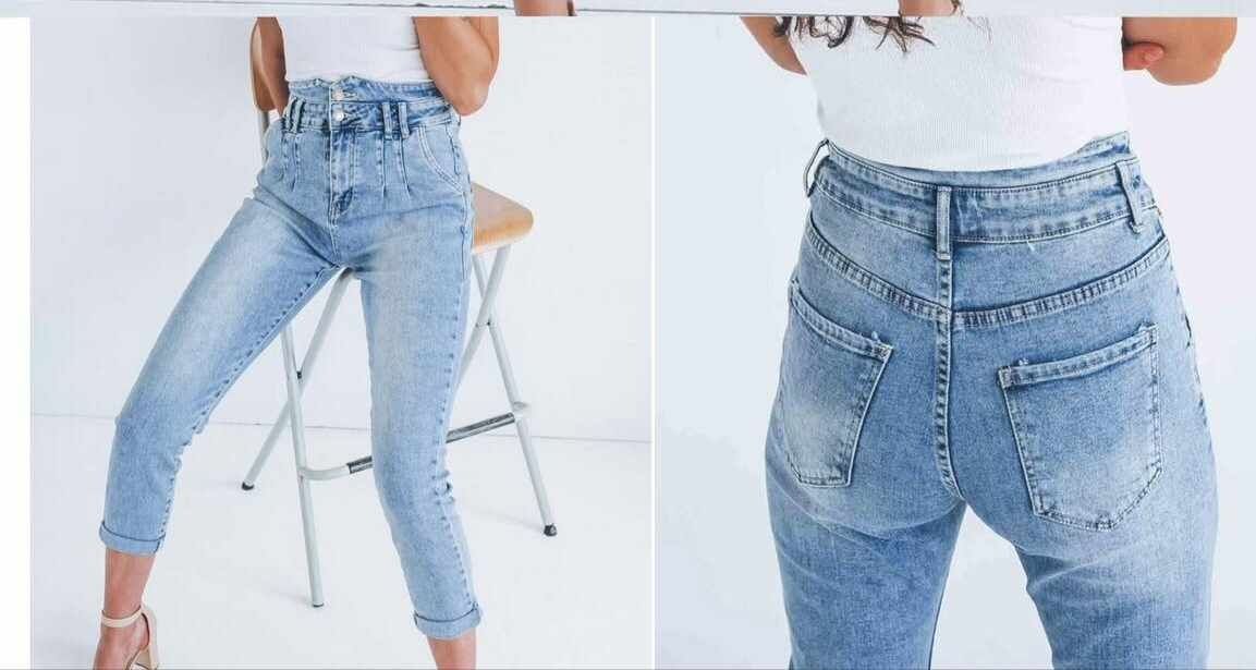 Spodnie jeansowe M'SARA Mom Jeans