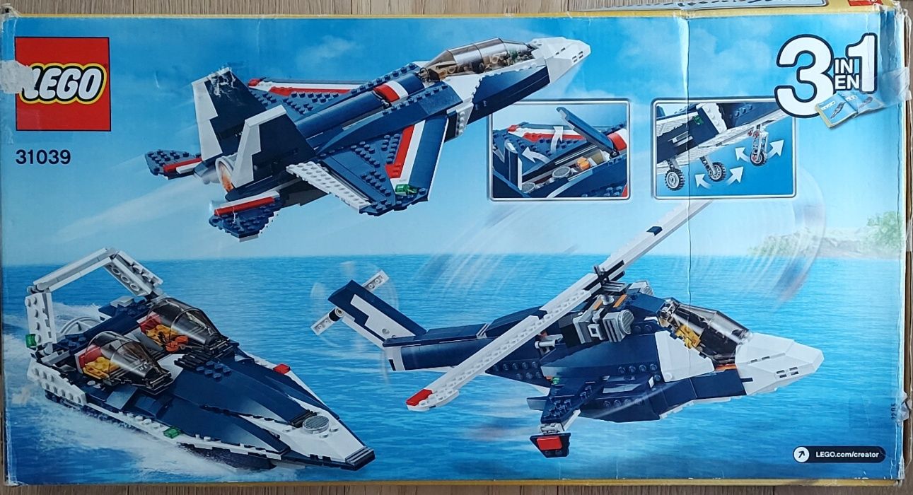 LEGO 31039 Błekitny Odrzutowiec 3w1