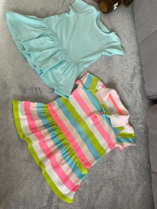 Zestaw bawełnianych sukienek Carter's+Cool Club by Smyk 12 mies 74 cm