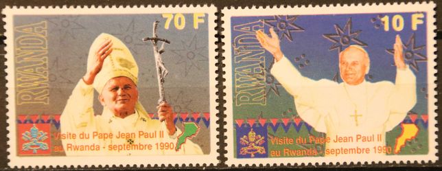 Rwanda 1990 cena 6,70 zł kat.13,50€ - Jan Paweł II
