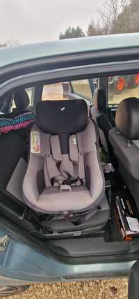 Fotelik Joie spin 360 0 - 18 kg  isofix szary obrotowy