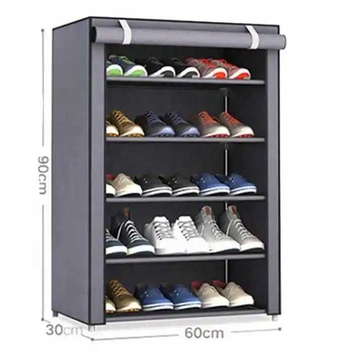 Szafka na buty materiałowa tekstylna zamykana szafa organizer