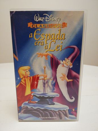 Cassete VHS Clássicos da Disney - A Espada era a Lei
