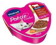 Karma dla kotów bez cukru - Vitakraft Wołowina z marchewką w sosie 85g