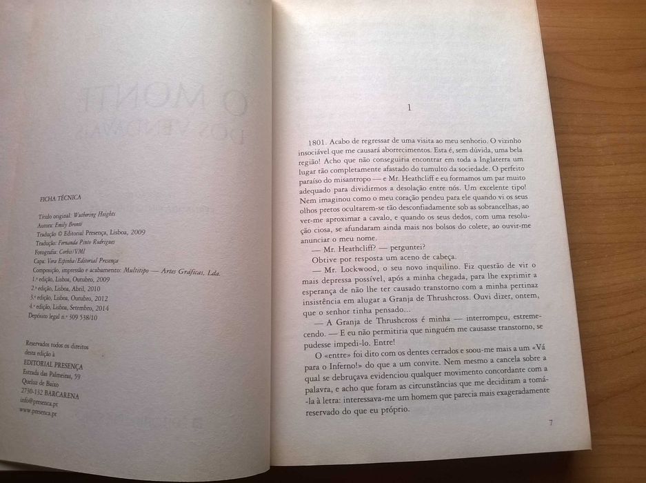 O Monte dos Vendavais - Emily Brontë