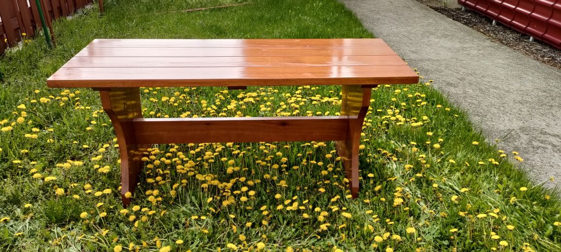 Stół ogrodowy z drewna litego sosnowego