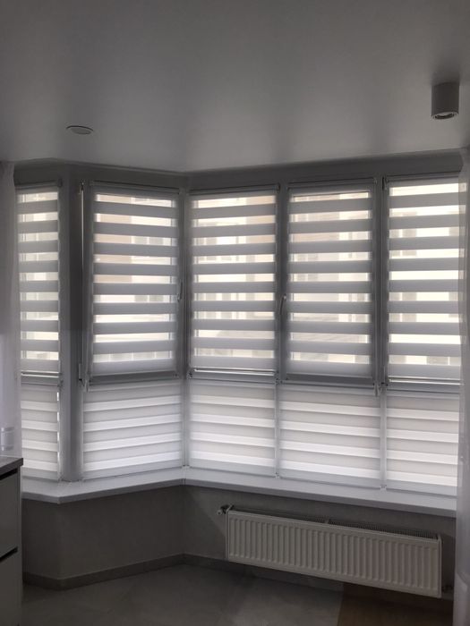 Жалюзі вертикальні/горизонтальні, День-Ніч, тканинні ролети,Пліссе