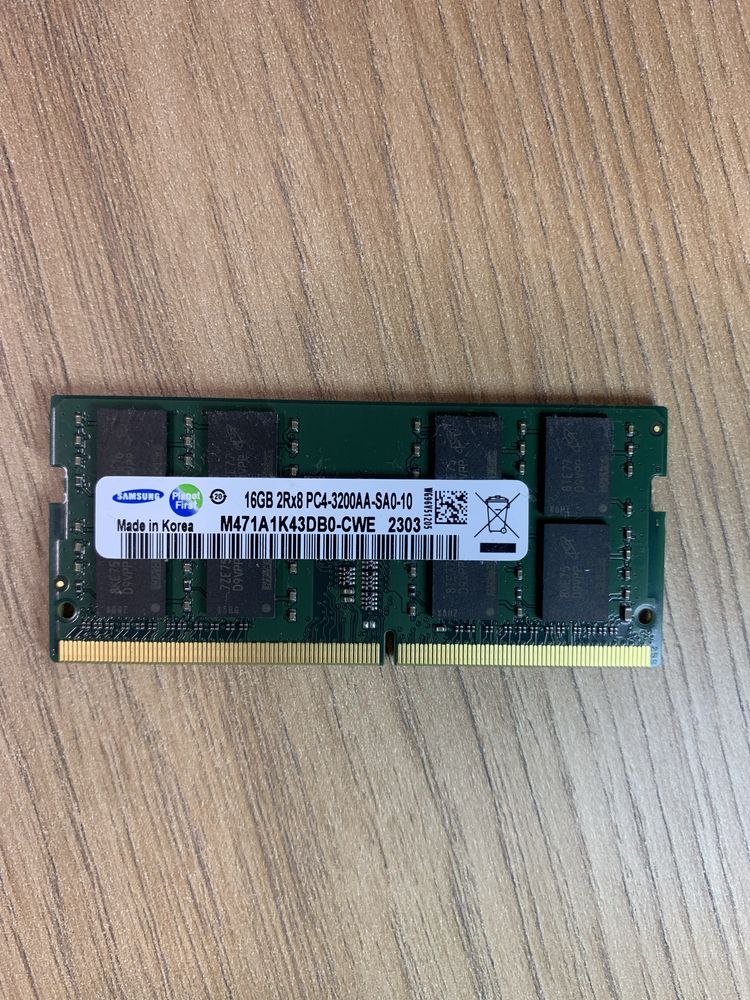 Модуль памʼяті SODIM Samsung 16GB DDR4