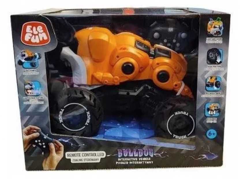 Bulldog PIES Kaskaderski na STEROWANIE Światła Dźwięk MEGA Prezent